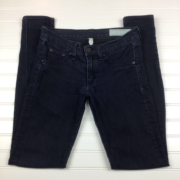 rag & bone dark blue legging jeans - Picture 3 of 9